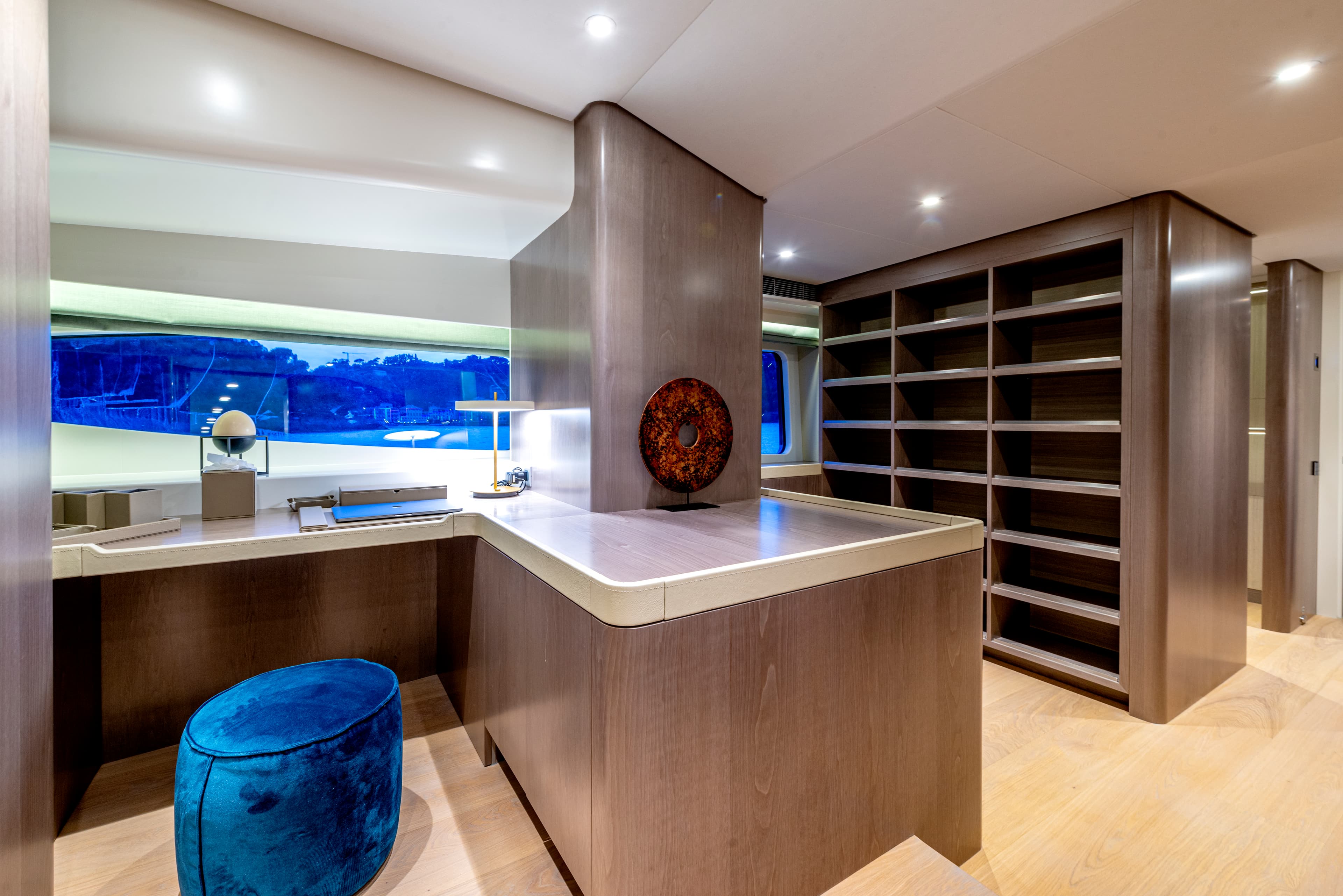 UNEXPECTED Master Suite walk-in wardrobe and dressing area with desk